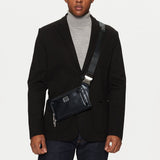 Bolso Bandolera Guess Hombre Siena Flat Bumbag Zip Around Black HMSISSP5114