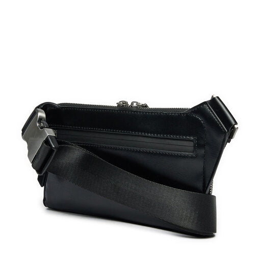 Bolso Bandolera Guess Hombre Siena Flat Bumbag Zip Around Black HMSISSP5114