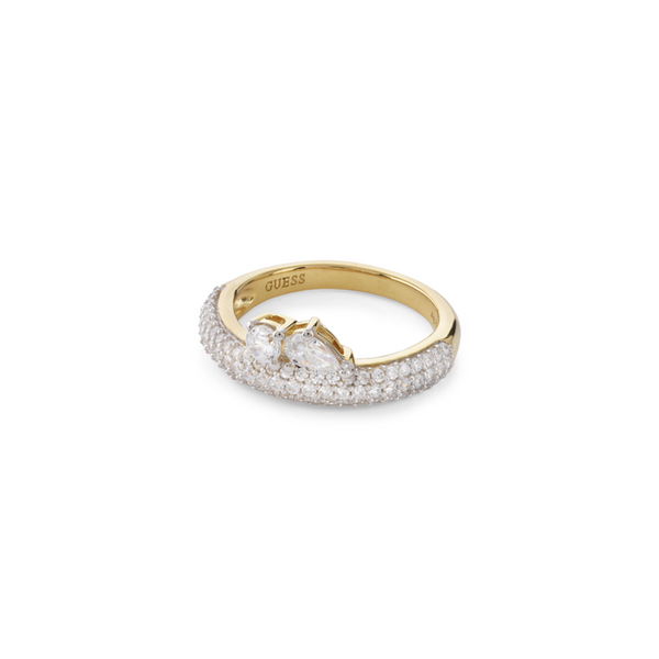Anillo Gues Nuances de plata con baño de oro y circonitas JSBR04505JWYG