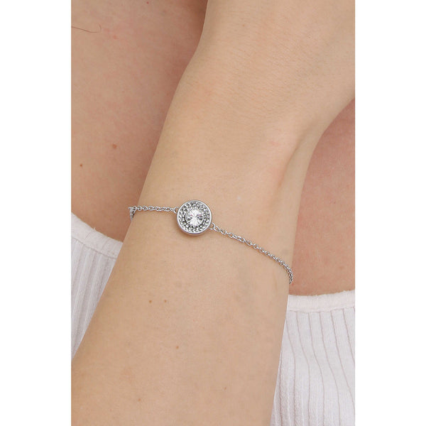 Pulsera Mujer Guess Unique Solitaire JUBB03399JWRHS - Acero Chapado, Circonita