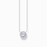 Cadena Thomas Sabo de plata con halo pedante con circonita blanca KE2279-051-14