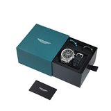 Reloj Aston Martin Fórmula 1 Plateado y Verde Cronógrafo Hombre MTIB1F501