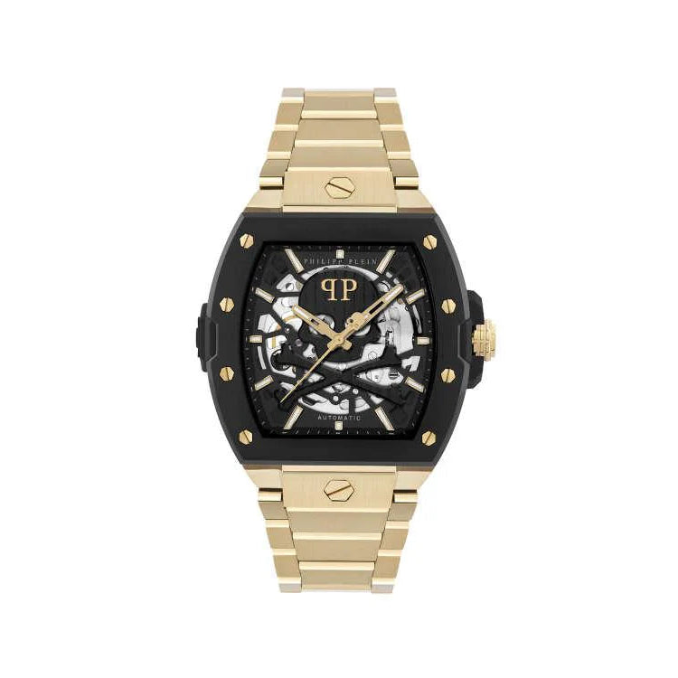 Reloj Automático Philipp Plein The Skeleton 2.0 Auto, Dorado, 44mm PWJFA0625