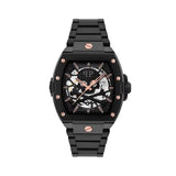 Reloj de hombre Skeleton PWJFA0725 Automático de aceo negro