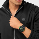 Reloj Philipp Plein Hombre PWJFA1426  Piel Negra Acero Automático