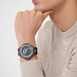 Reloj de hombre Plein chrono royal sport PWLFA0125 B2 de silicona y correa negra