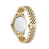 Reloj de hombre New date superlative PWMFA0525 B2 de acero y correa dorada