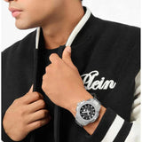 Reloj de hombre The skull chrono PWWFA0425 de acero y correa plateada/gris