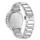 Reloj de hombre The skull chrono PWWFA0425 de acero y correa plateada/gris