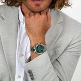 Reloj Maserati Competizione Plateado y Verde Multifunción Hombre R8853100044