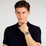 Reloj de hombre Maseratti R8873652002 de acero y correa dorada