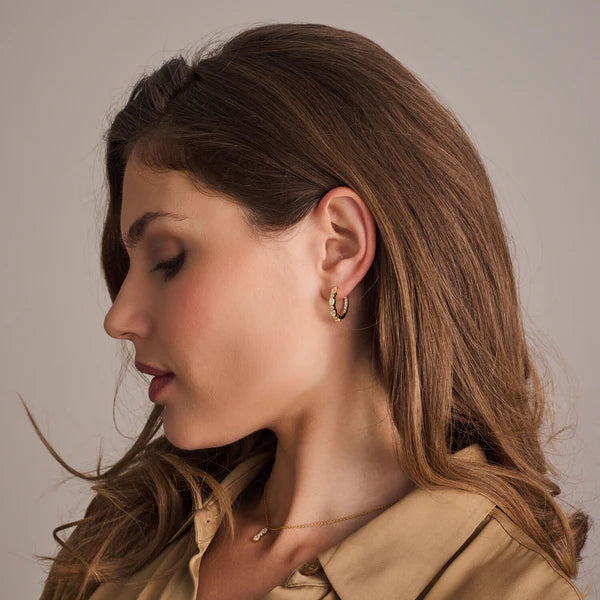 Pendientes Ellera Ovale SJ-E2413-CZ-YG