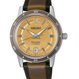 Reloj Seiko SRPL75J1 Presage Style 60's 4R35 correa marrón b2