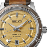 Reloj Seiko SRPL75J1 Presage Style 60's 4R35 correa marrón b2