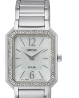 Reloj Seiko SUP465P1 Ladies Solar 2 agujas Caja Rectangular b2