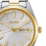 Reloj Seiko SUR446P1 Neo Classic Doble Calendario Bicolor b2