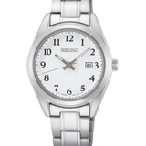 Reloj Seiko SUR465P1 Neo Classic Números Árabes Mujer Acero b2