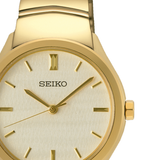 Reloj Seiko SUR552P1 Ladies Cuarzo 3 agujas IP dorado B2