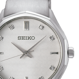 Reloj Seiko SUR615P1 Ladies Cuarzo 8 Diamantes esfera blanca B2