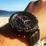 Reloj Timex Expedition E-Tide Temperature Compass para hombre con esfera negra y cuarzo T2N720