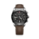 Reloj de hombre Swiss army V242046 de piel y correa marrón