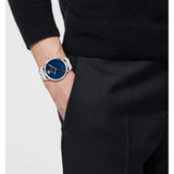 Versace Reloj de hombre Albireo VE0T00325 B2 de acero y correa plateada/gris