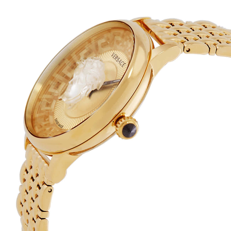Reloj de Cuarzo Versace Medusa Alchemy, PVD Oro, Dorado, 38 mm VE6F00623