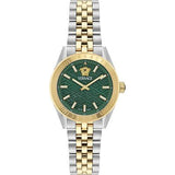 Reloj de Cuarzo Versace V-Code Lady, PVD Oro, Verde, 36 mm, VE8I00424 B2