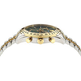 Reloj Versace Chrono Master Esfera Verde Brazalete de Acero Inoxidable Bicolor 44mm - VE8R00524