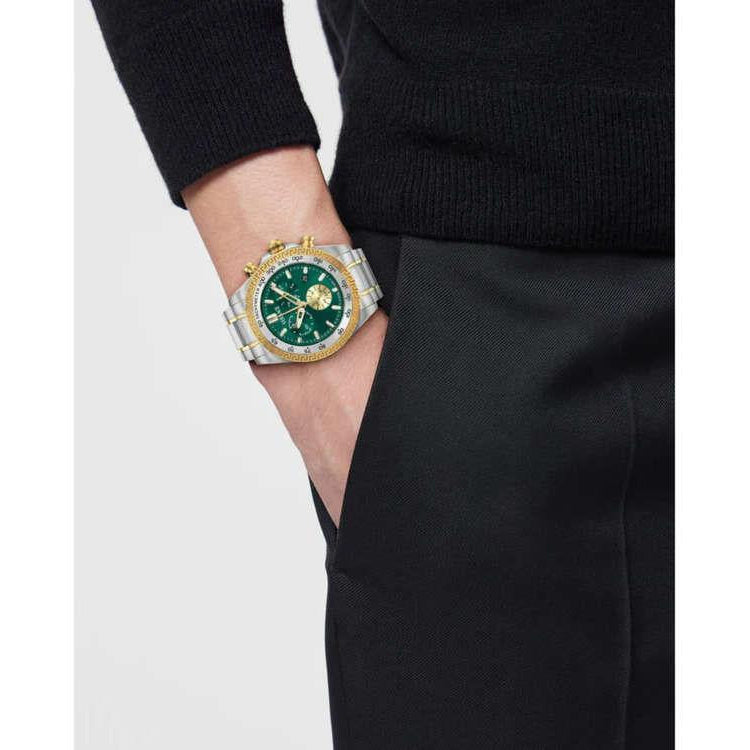 Reloj Versace Hombre VE9K00424 Acero Bicolor Dorado Chrono X