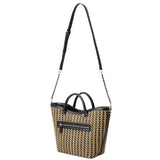 Bolso Guess Atalia Tote Mujer Rafia y Piel Negra WG964722
