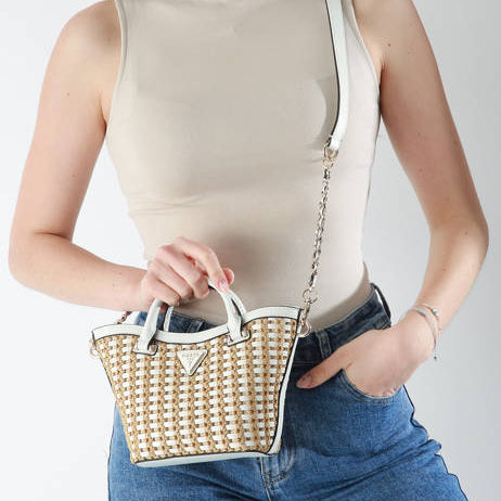 Bolso Guess Atalina mini WG964775 de rafia