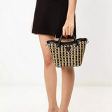 Bolso Guess Atalina mini WG964775 de rafia