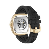 Reloj Automático Philipp Plein The Skeleton, PVD Oro, Negro, 44 mm, PWBAA1623