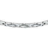Pulsera MASERATI Hombre Acero Inoxidable Plateado y Azul Cerámica JM420ATK03