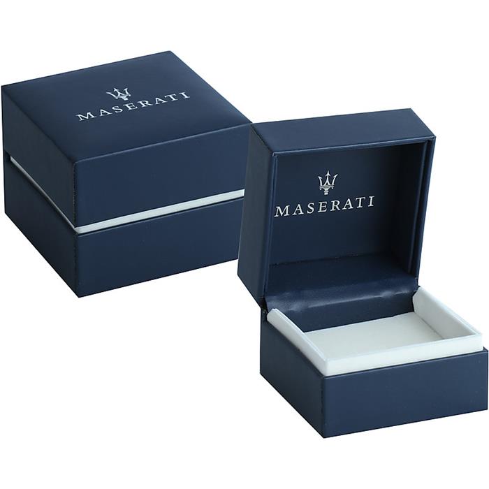 Pulsera MASERATI Hombre Acero Inoxidable Plateado y Azul Cerámica JM420ATK03