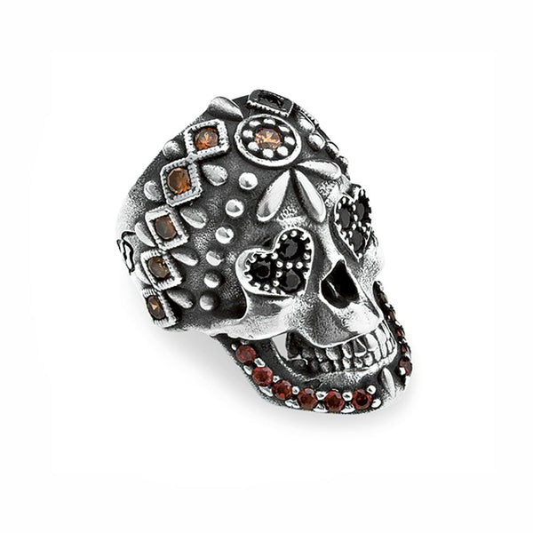 Anillo PlatadePalo Skull CAR2C