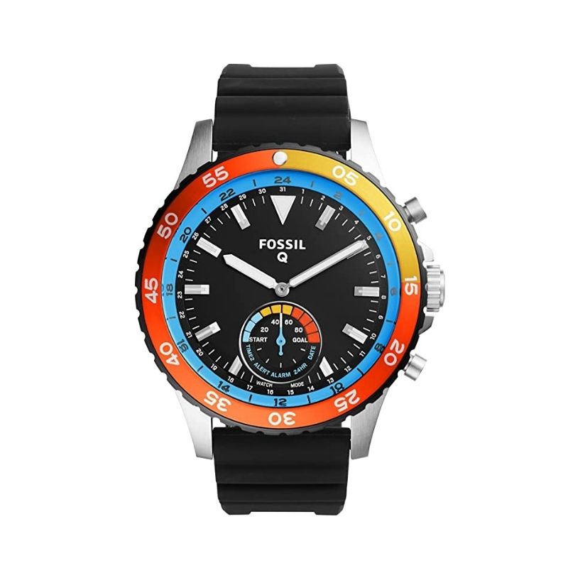 Reloj Fossil Smartwatch Hibrido - Q Crewmaster Black FTW1124