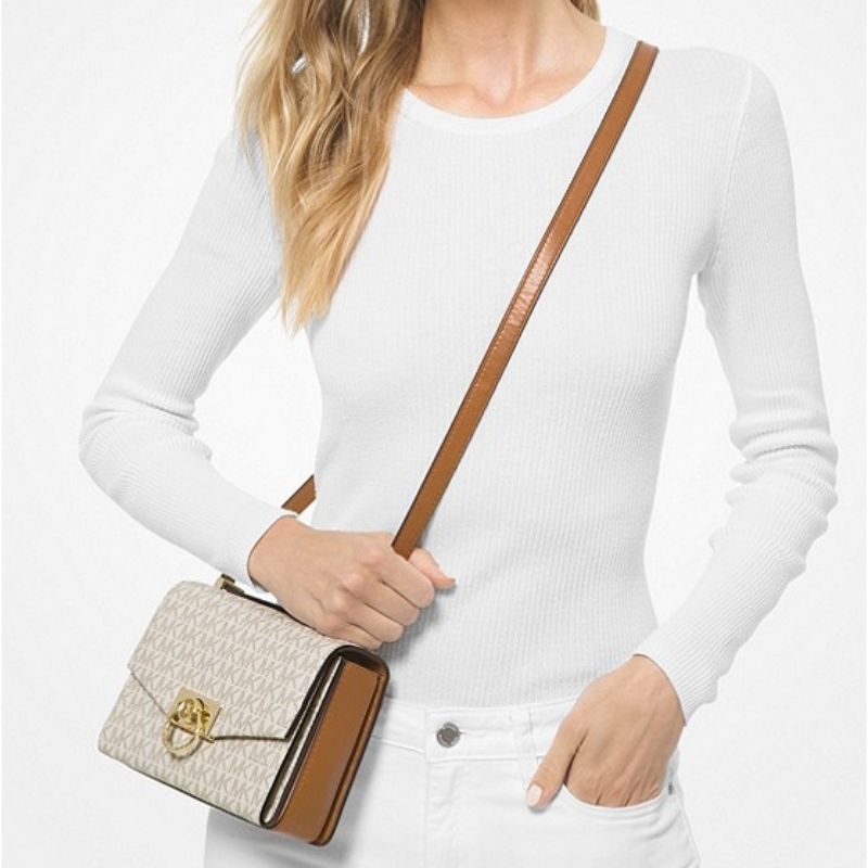 Bolso Bandolera Michael Kors Hendrix 32F0G1HC0B VAINILLA