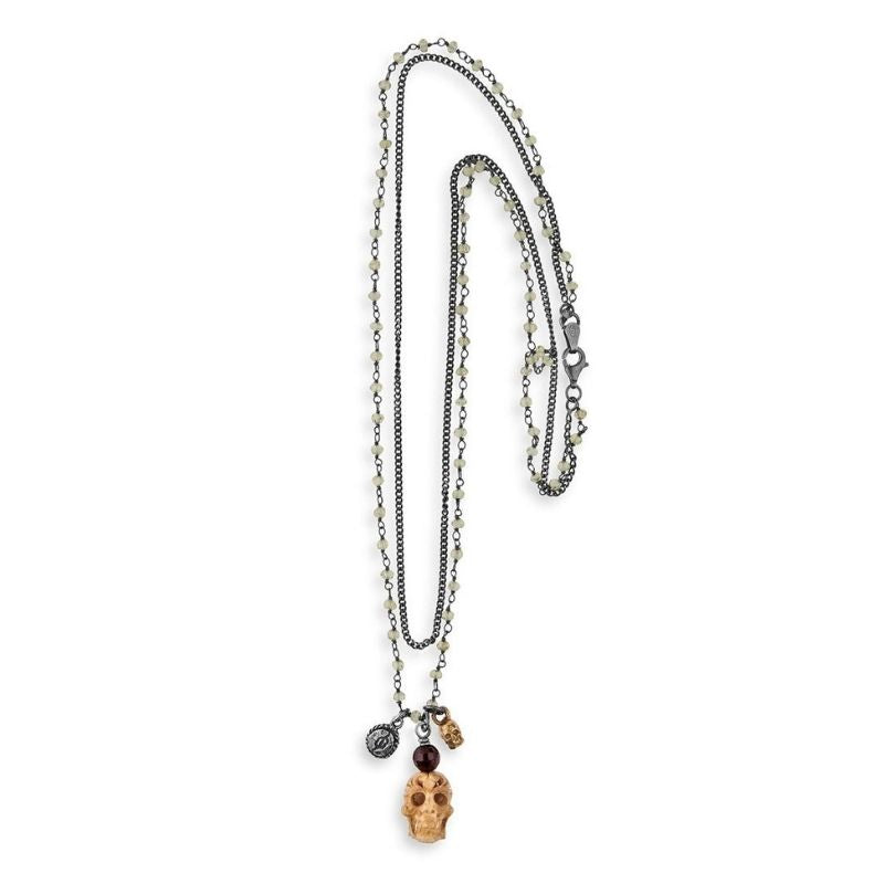 Collar PlatadePalo Skull CAN10B