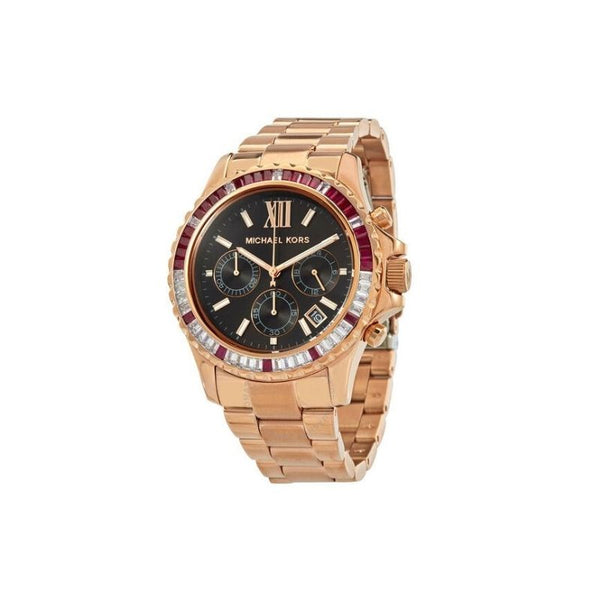 Reloj  MICHAEL KORS MK6972 Everest oversize color rosado