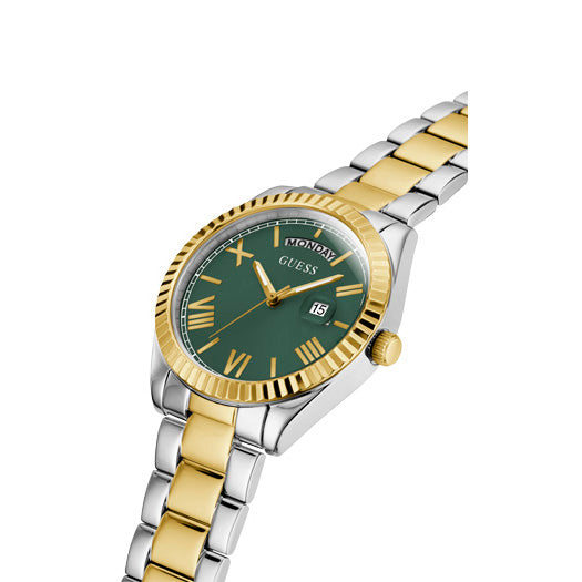 Reloj GUESS Multi-Tone & Green Analog Watch GW0308L5
