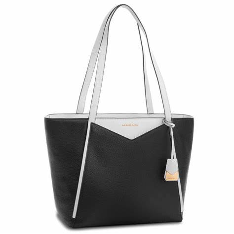 Bolso Michael Kors Whitney 30S8GN1T3L BLK/OPTICWHT