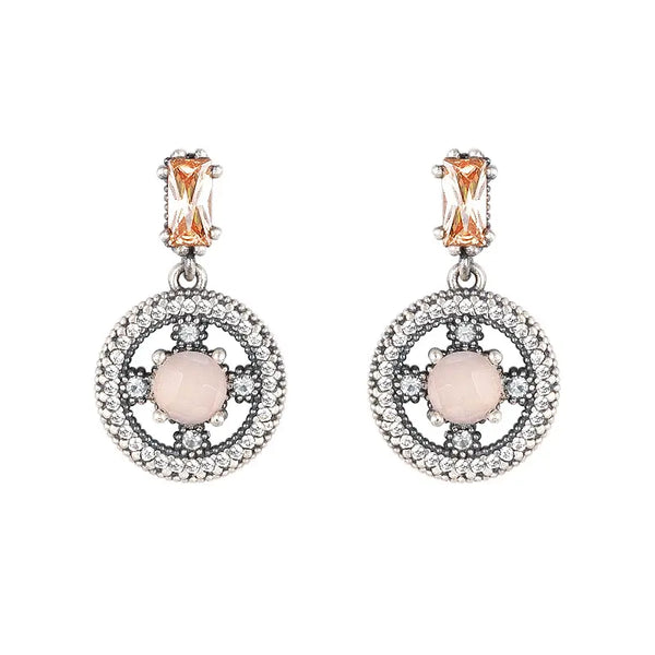 Pendientes SUNFIELD Patmos Cuarzo Rosa PE064360