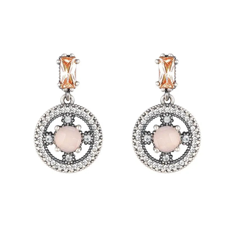 Pendientes SUNFIELD Patmos Cuarzo Rosa PE064360