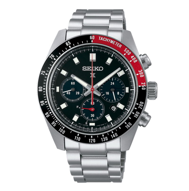 Reloj Seiko Prospex Speedtimer Crono Solar negro SSC915P1