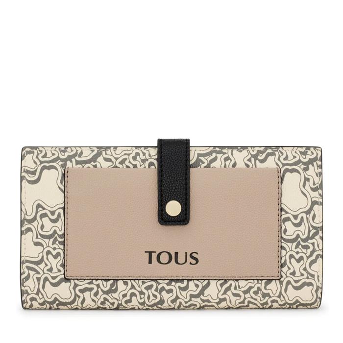 Billetera Pocket TOUS Kaos Mini Evolution Beige Grande 295901613