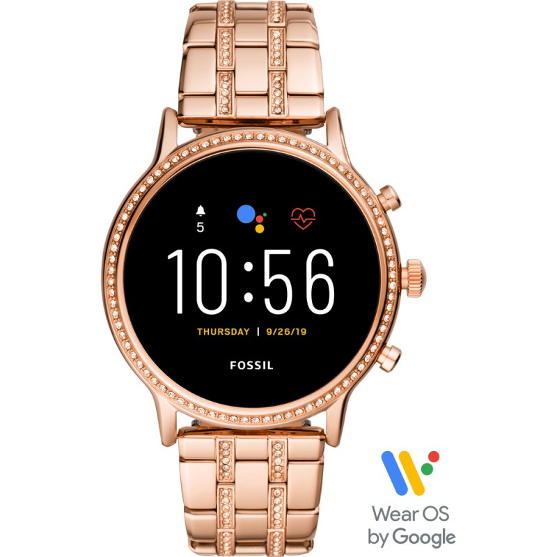 Reloj Fossil Smartwatch - The Julianna HR Rose Gold-Tone Stainless Steel FTW6035