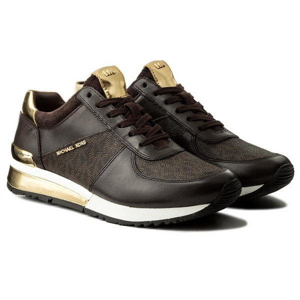 Deportiva Michael Kors Allie Wrap Trainer 43R6ALFP2B Brown