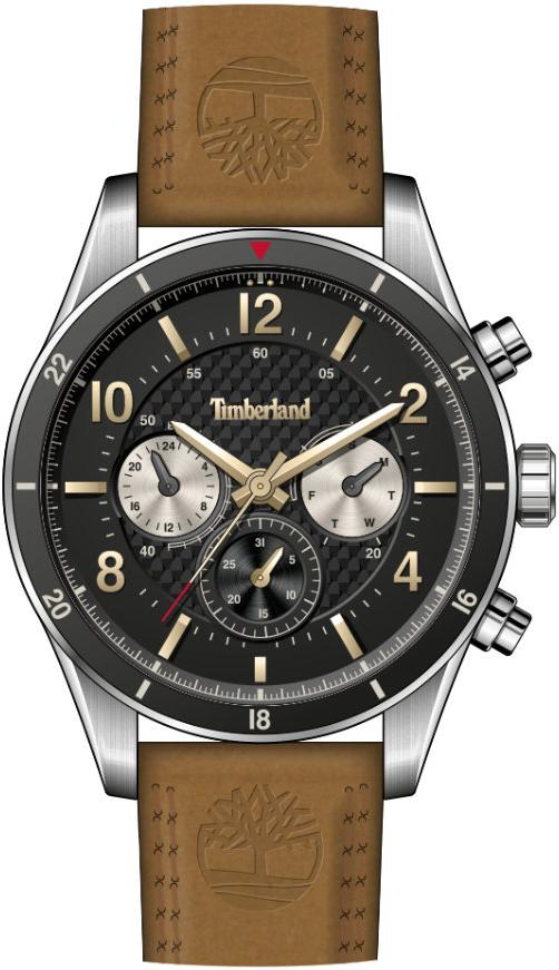 Reloj Timberland Hooksett mlti black dial Brown Leather TDWGF2201002